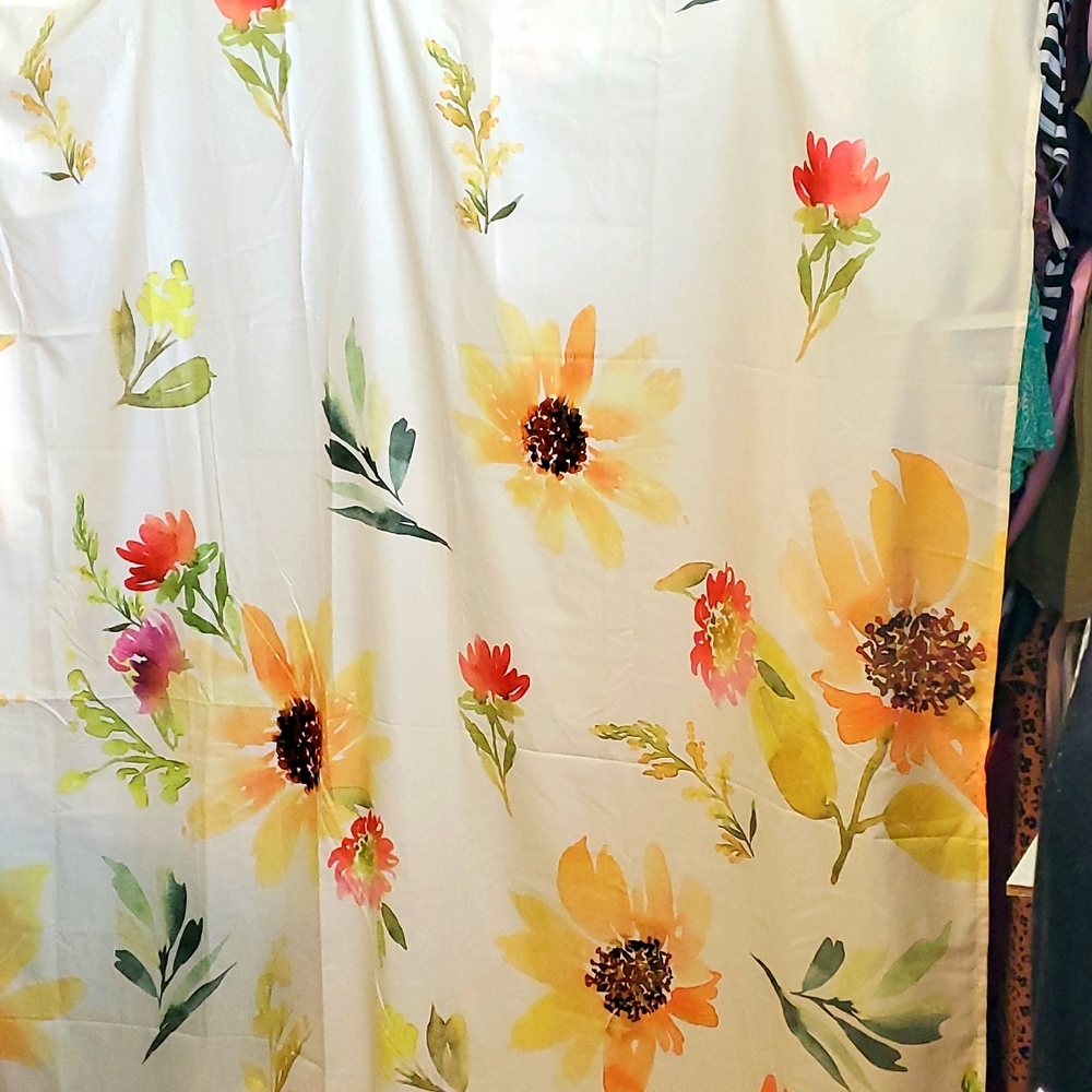 Sunflower Sunflower Curtain 72" Wide x 71" Long